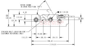 Rotary Latch - Standard Left Hand