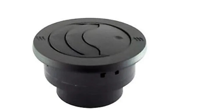 Round Black Vent – Adjustable A/C Air Outlet | Durable Dash Vent for HVAC Systems