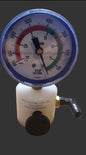 Suction valve and gauge assembled