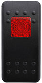 Switch Cap - Black with Red Window