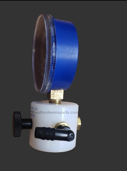 Suction valve and gauge assembled