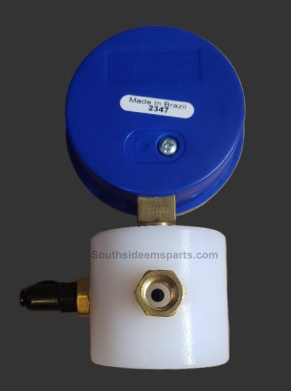 Suction valve and gauge assembled