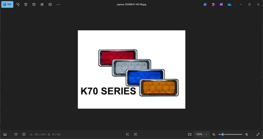 Tecniq LED Lights  K70 with Colored Lens